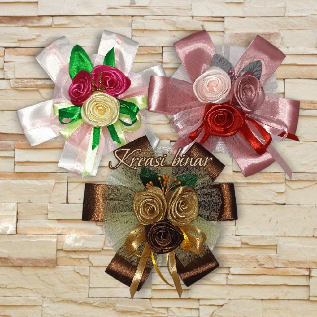 Bunga Pita Hiasan Seserahan - Hiasan Hampers/Parcel untuk Lebaran dll - Hiasan Kado - Hiasan Toples