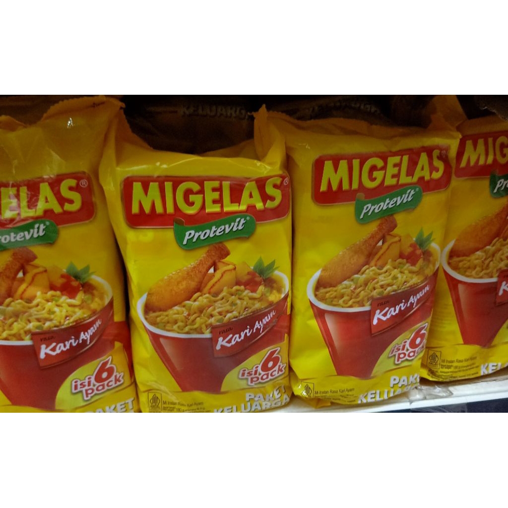 mie gelas kare ayam isi 6 pack