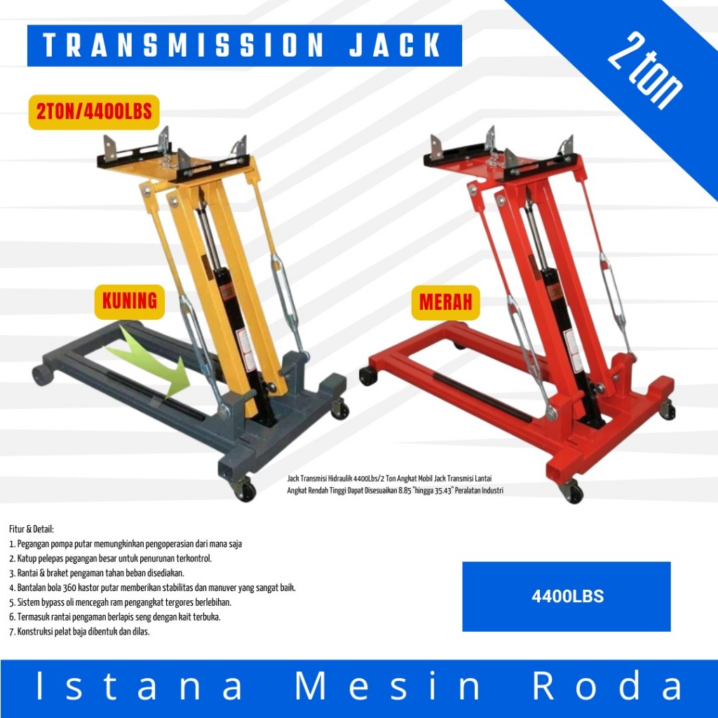 Transmission Jack/ Dongkrak Transmisi Mobil 2 Ton