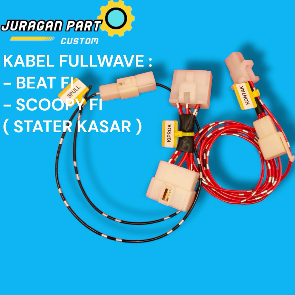 KABEL SOKET SOCKET FULLWAVE BEAT FI SCOOPY FI (STATER KASAR) PNP KIPROK NMAX TIGER