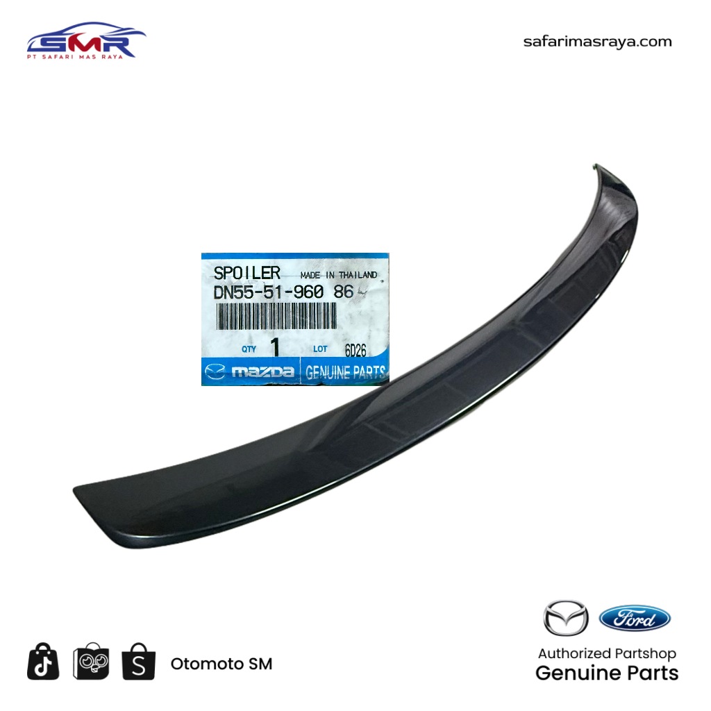 Spoiler Bagasi Belakang Mazda 2 Non Skyactiv Original DN5551960