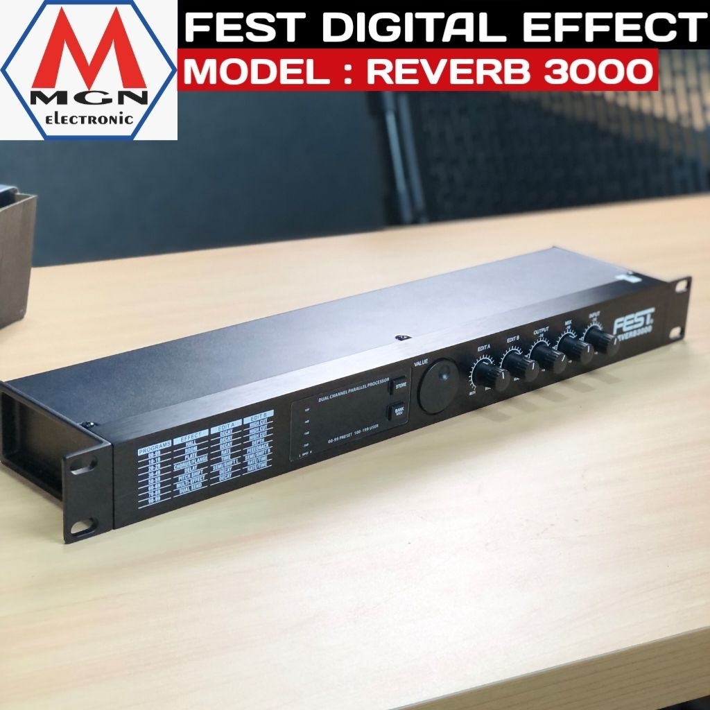 Fest Revern 3000 Effect Vokal Fest Reverb 3000 Digital Effect Fest