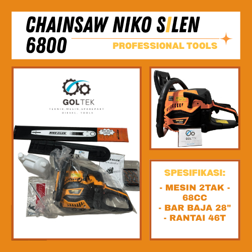 Mesin Gergaji | Chainsaw NIKO SILEN 6800