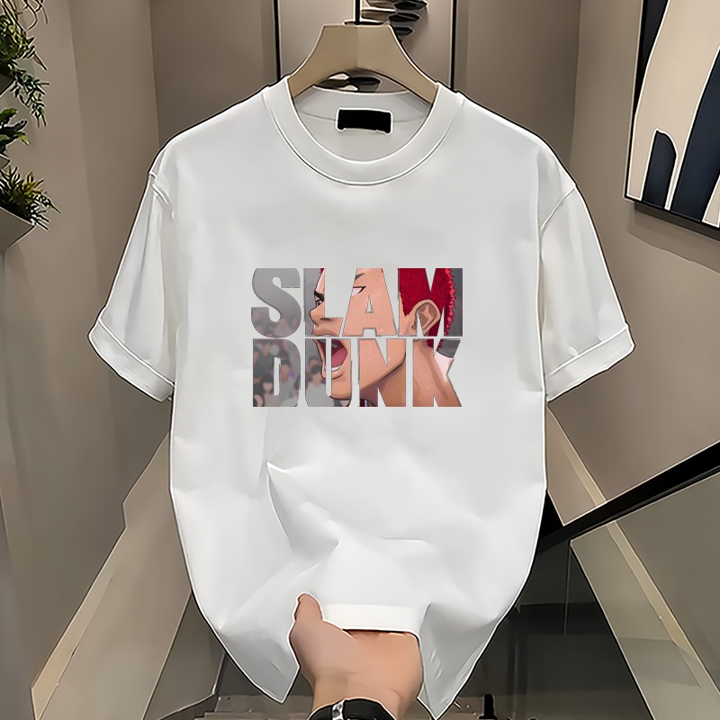 *COD*Kaos Atasan Retro Modis Pria & Wanita Bahan Katun Murni Lebar Serbaguna Sehari-hari,Baju pria