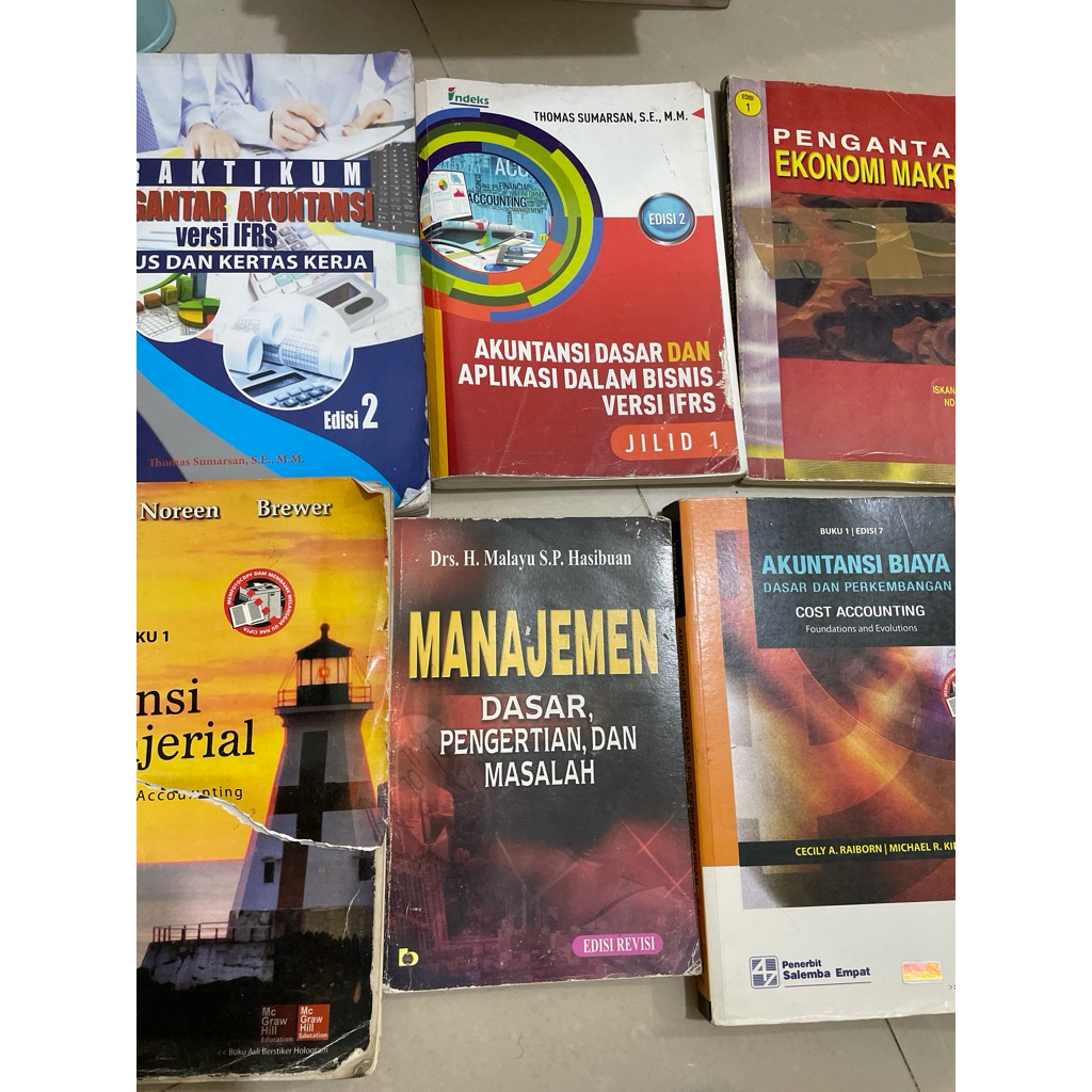 Buku Kuliah Jurusan Akuntansi Preloved/Bekas