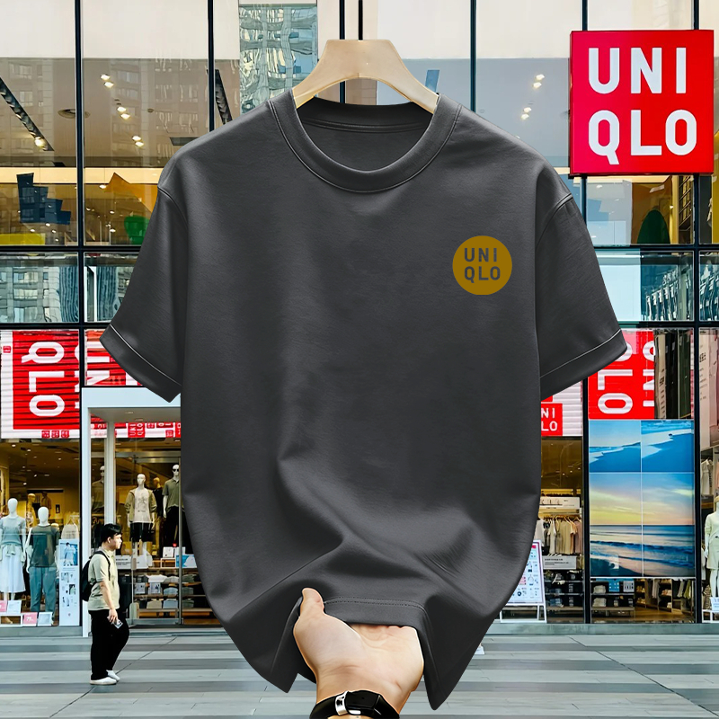 100% Original - Kaos Uniqlo Oversize Polos Pria Wanita Look Simple & Clean