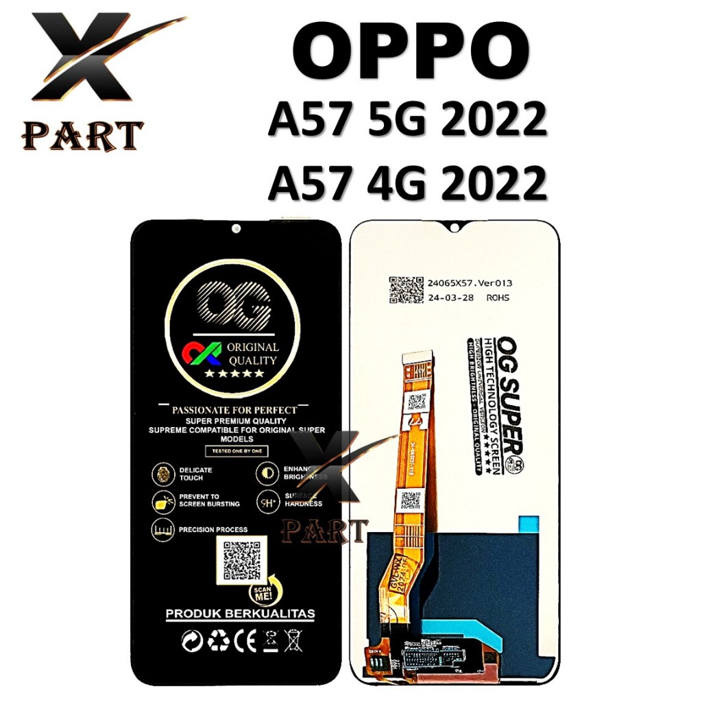 LCD TOUCHSCREEN OPPO A57 5G 2022 / A57 4G 2022ORIGINAL 100% COMPLITE FULLSET
