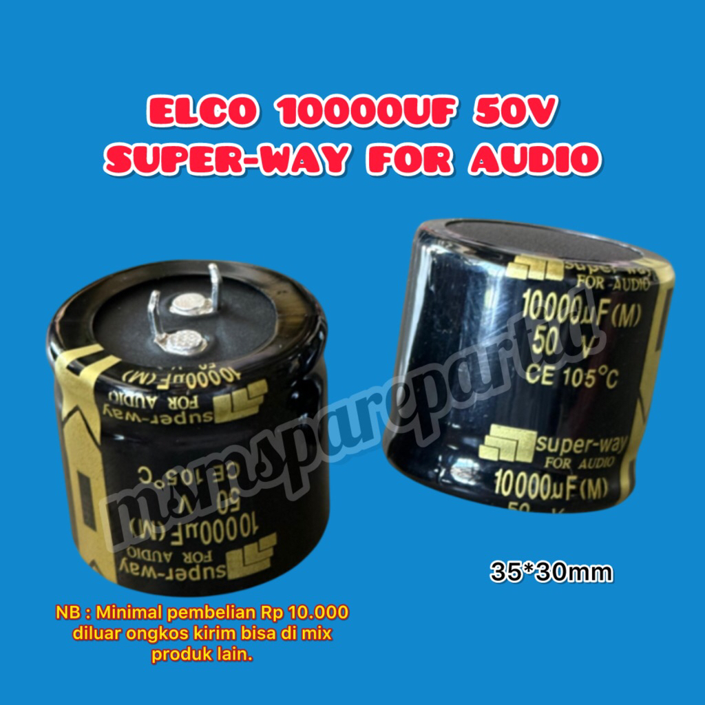 ELCO 10000UF 50V SUPER-WAY FOR AUDIO