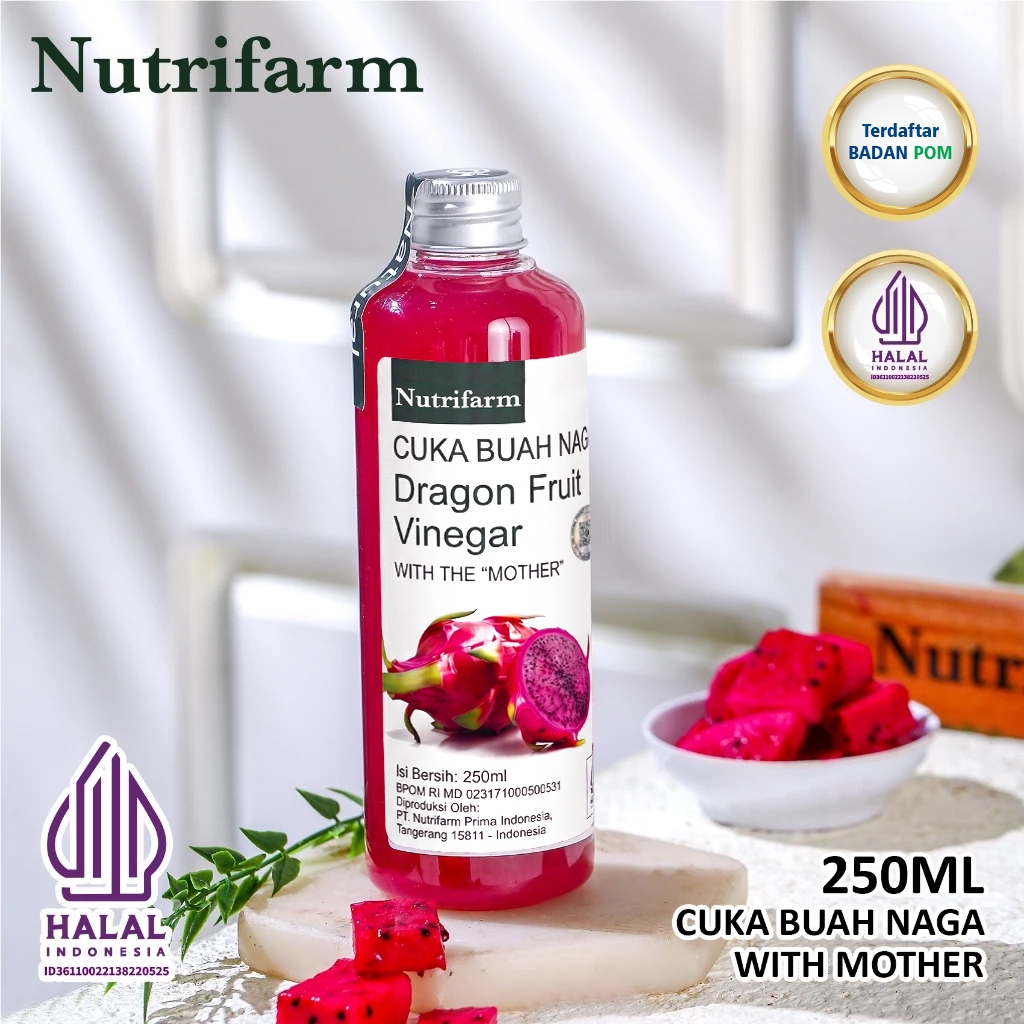 Nutrifarm Cuka Buah Naga 250 ml With Mother