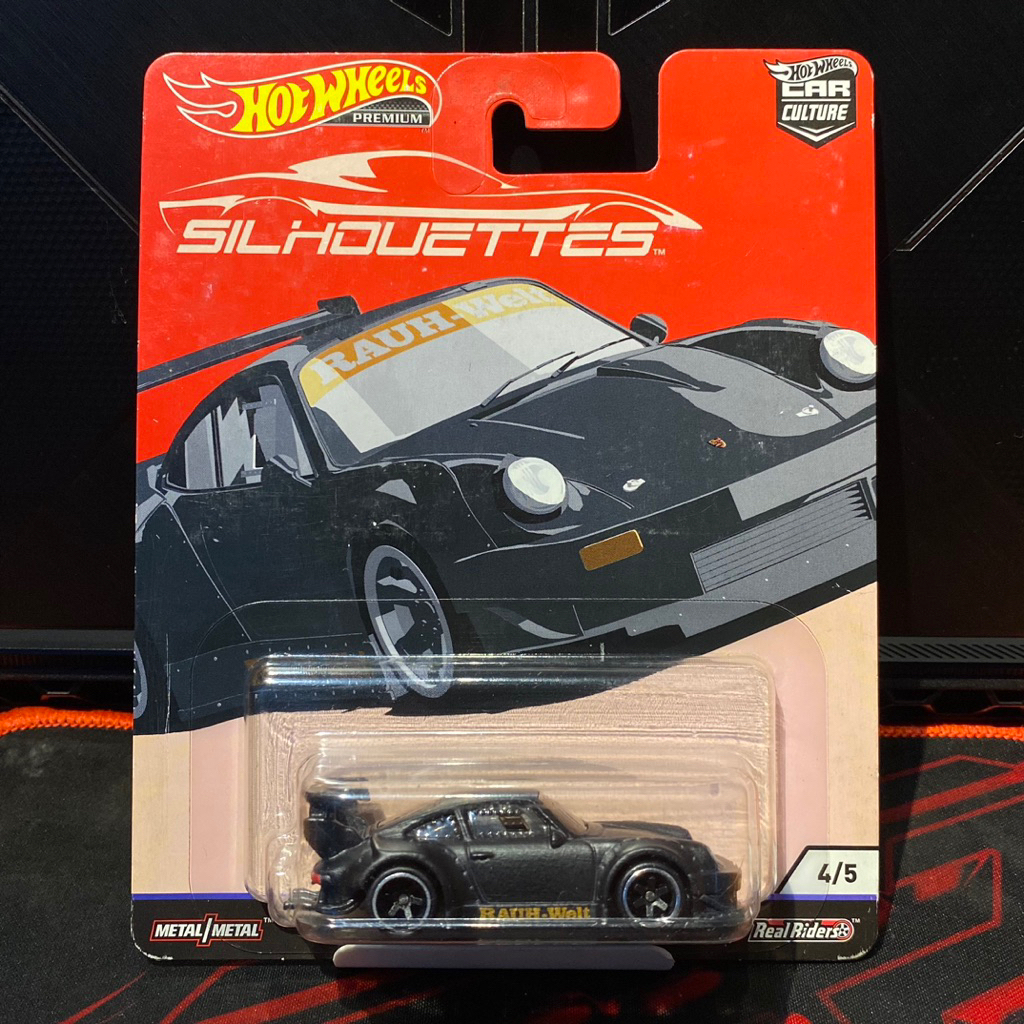 Hotwheels Rwb Porsche 930 hitam silhouettes