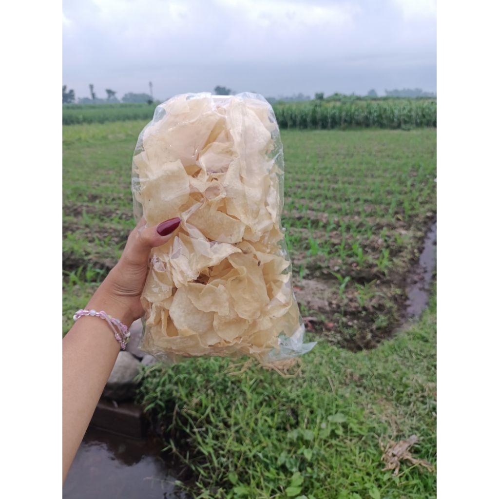 krupuk Gadung mentah 1/2kg siap goreng