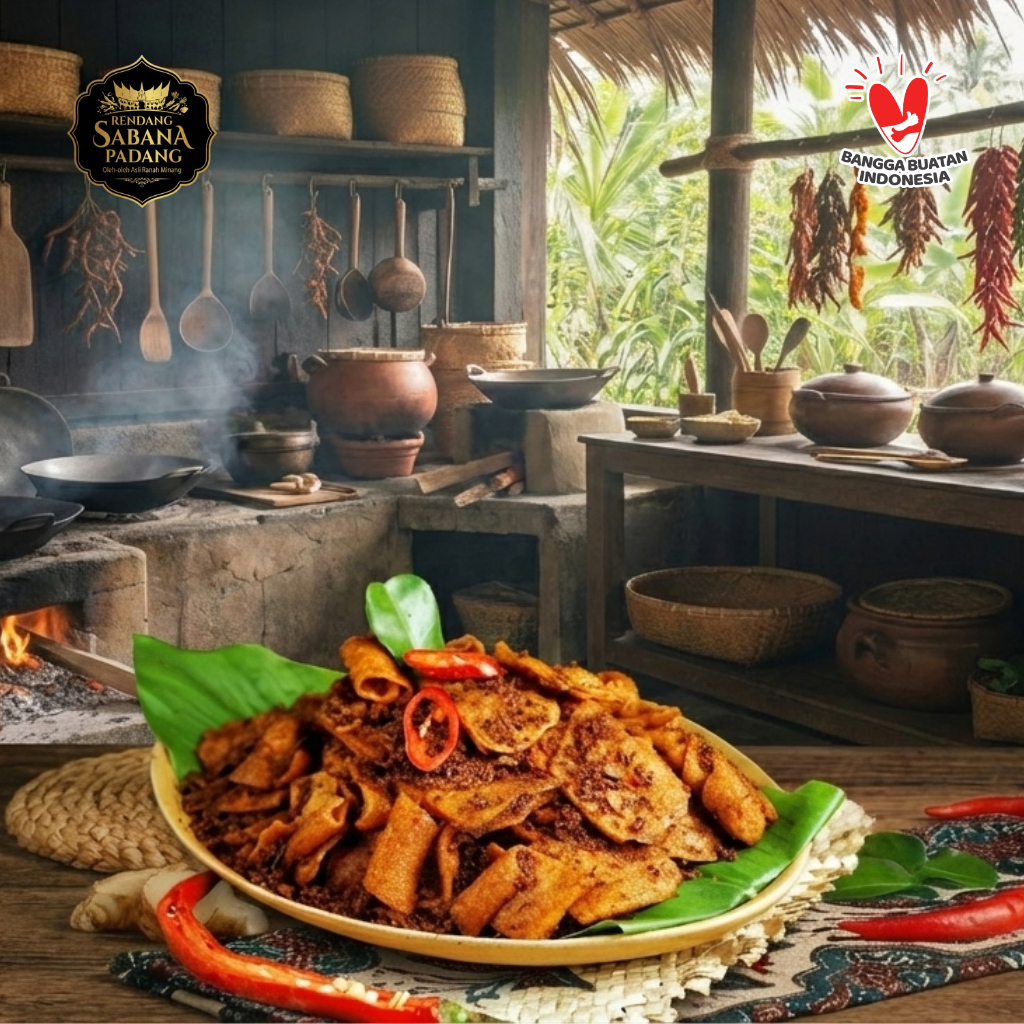 Rendang Telur Kering 150 gram Rendang Sabana Padang