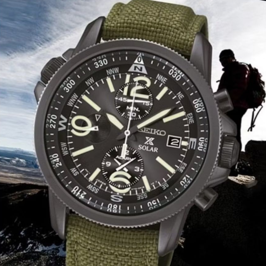Jam Tangan Seiko Prospex SSC295P1 Military Chronograph Solar