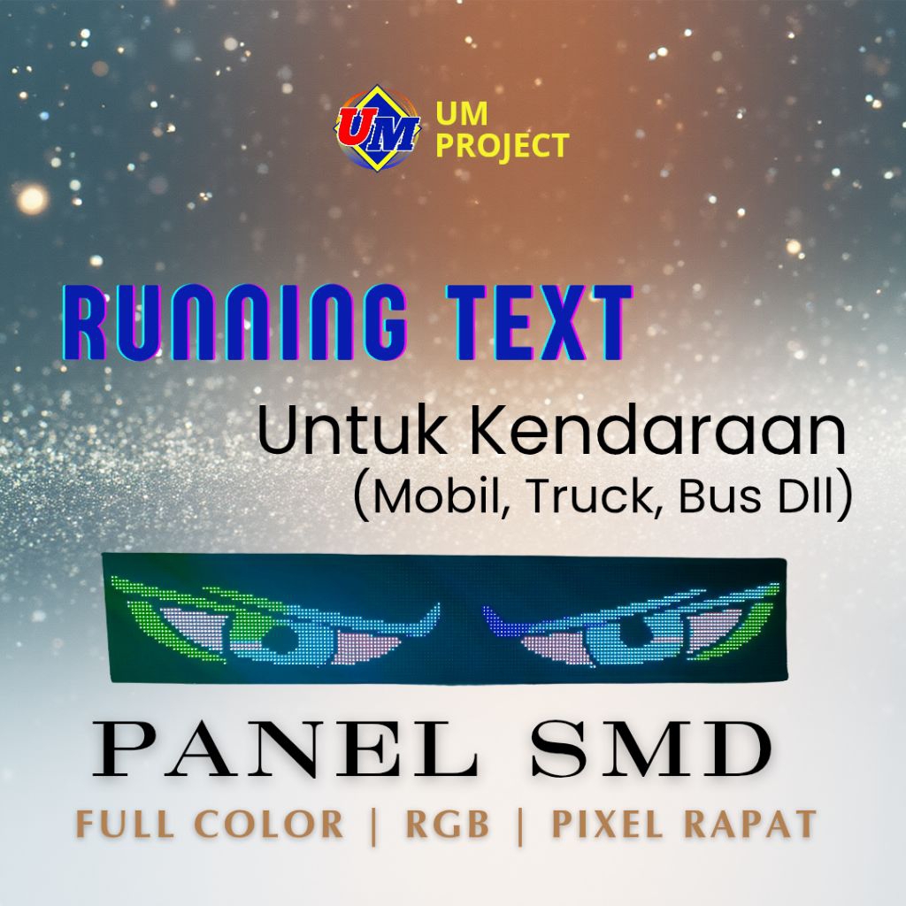 LED RUNNING TEXT FLEKSIBEL MOBIL PREMIUM