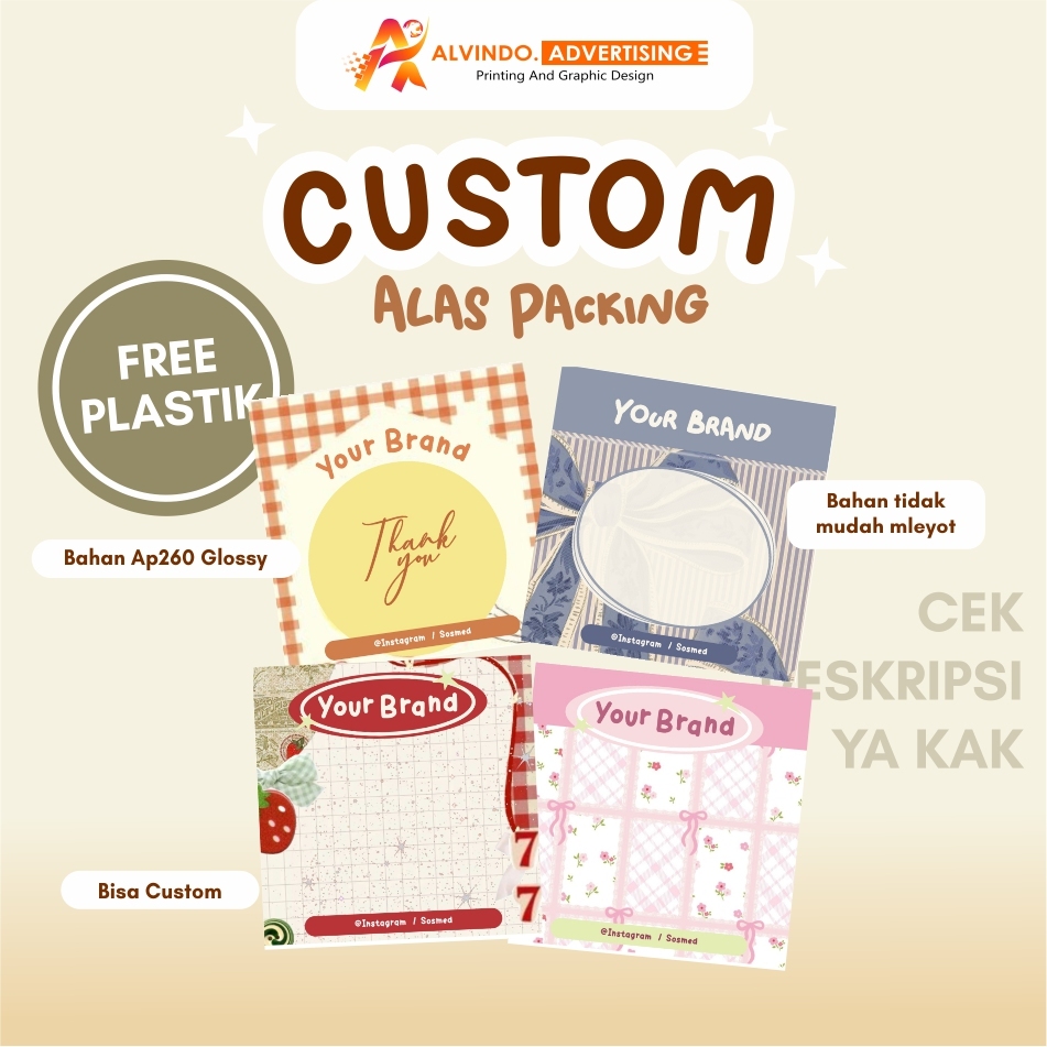 ALAS PACKAGING / KERTAS PACKING (GELANG CINCIN MANIK ACCESSORIES)