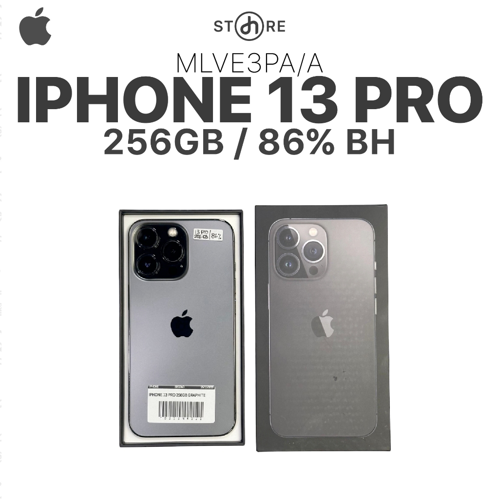 Second , iPhone 13 Pro , 256GB , Graphite/Grey , MLVE3PA/A