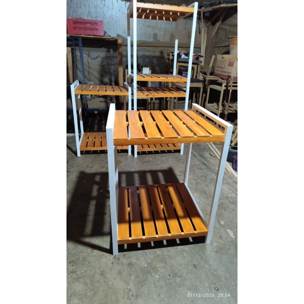 Meja Mini Bar Kulkas. Tatakan Kulkas. Rak Kulkas Dari Kayu