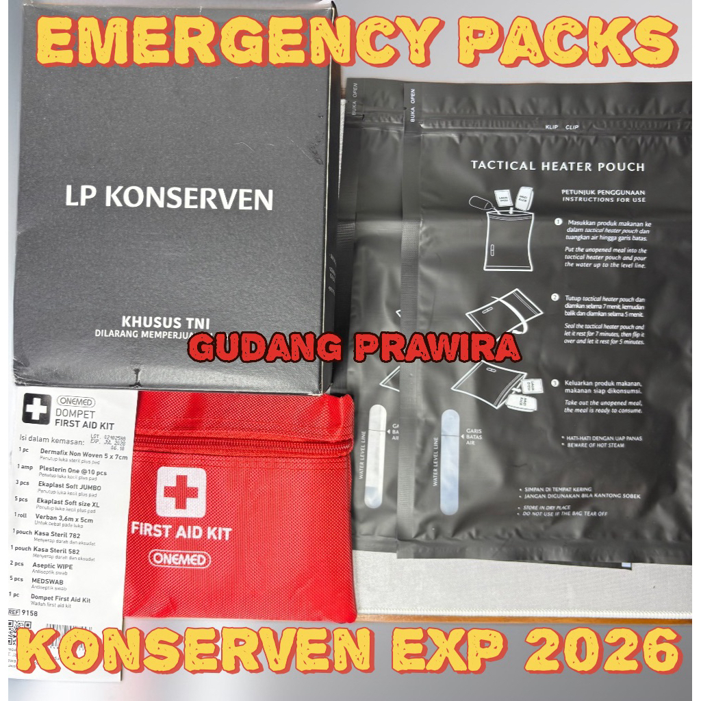 Ransum Konserven TNI Emergency Packs Makanan Siap Saji makanan darurat emergency kit survival kit
