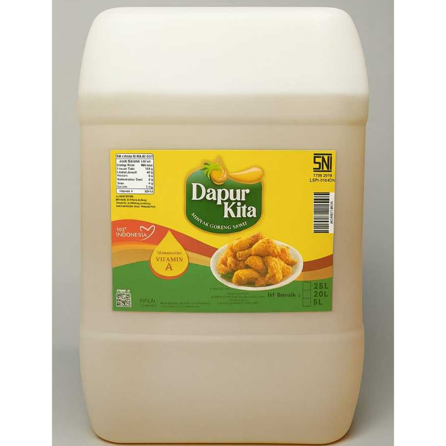 Minyak Goreng DAPUR KITA 20 Liter / Minyak Goreng PREMIUM / Halal