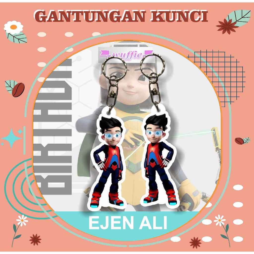 [BUKAN PO] Gantungan Kunci Akrilik EJEN ALI/ Keychain Acrilic EJEN ALI