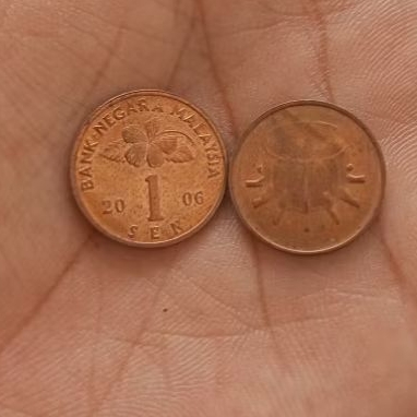 KOIN KUNO ANTIK MALAYSIA 1SEN TAHUN 2006