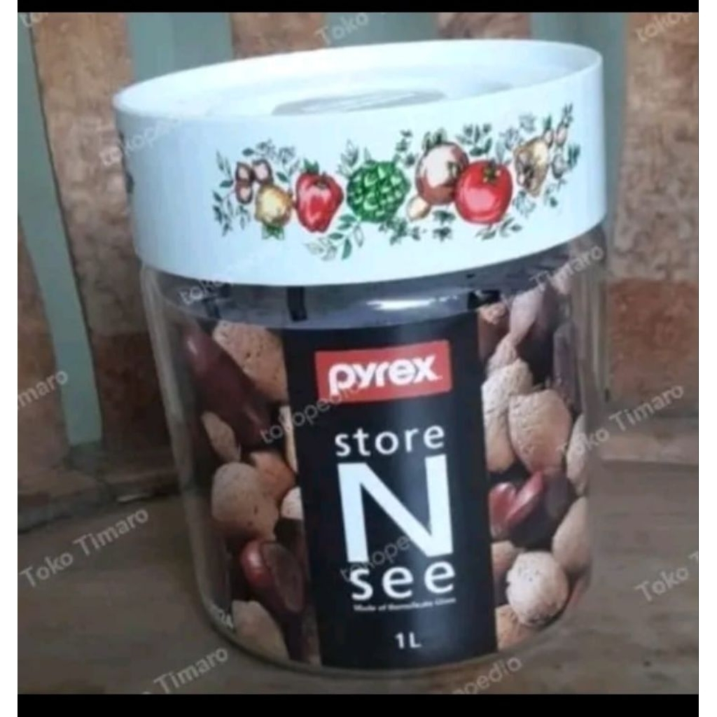 PYREX TOPLES KACA STORE N SEE 1L