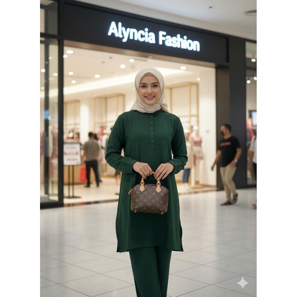 Brillie Tunik Bahan Shakila Premium Fit To L-XL-XXL