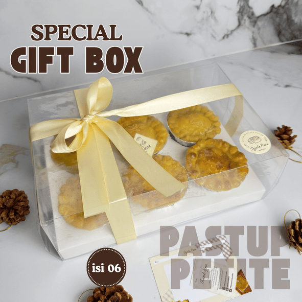 Pastel Tutup Petite Premium Isi 6 Cup — Fresh Homemade Pastup Petite Hampers Gift Box Surabaya