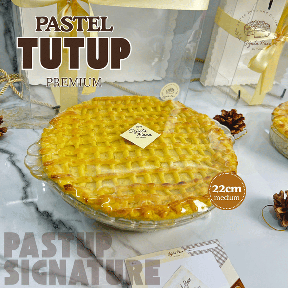Food Hampers Parcel Pastel Tutup Premium Mangkok Kaca 22cm — Pastup Besar Parcel Birthday / Annivers