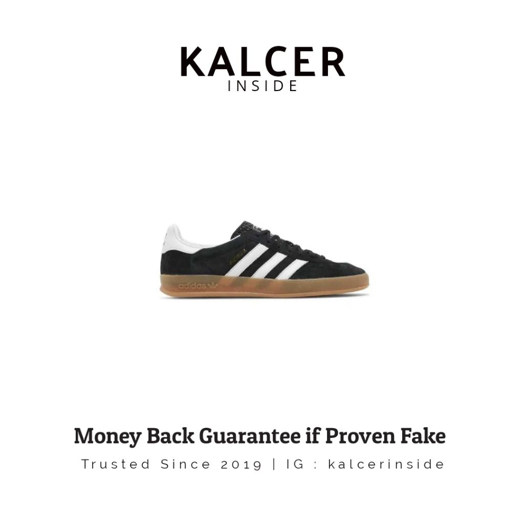 Adidas Gazelle Indoor Black White Gum (100% ORIGINAL)