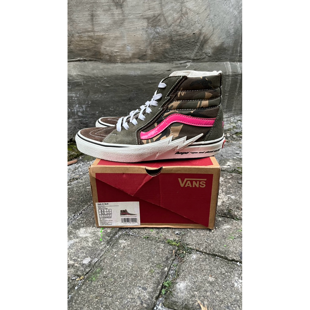 Vans SK8 High Bolt x AAPE Camo Resmi PT Navya