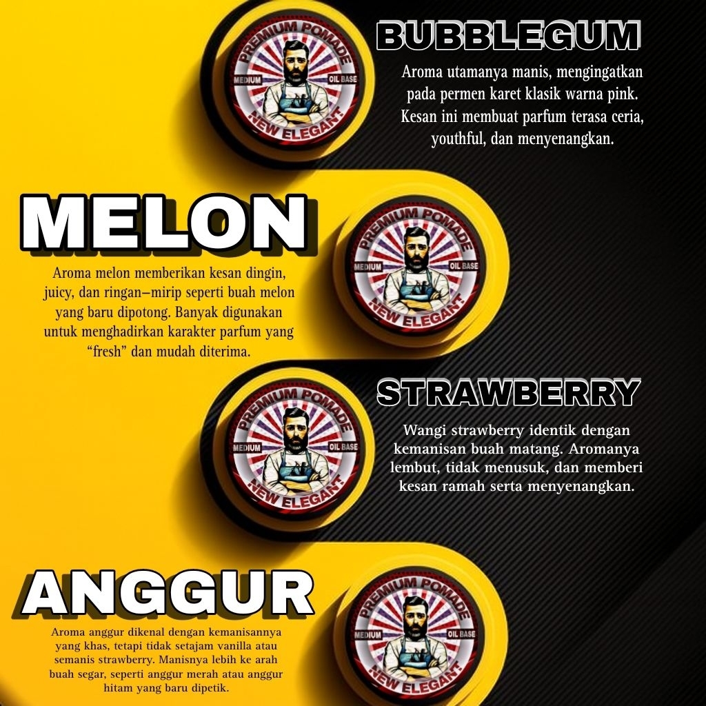 Pomade New Elegant Pomade Rambut Klimis Maskulin