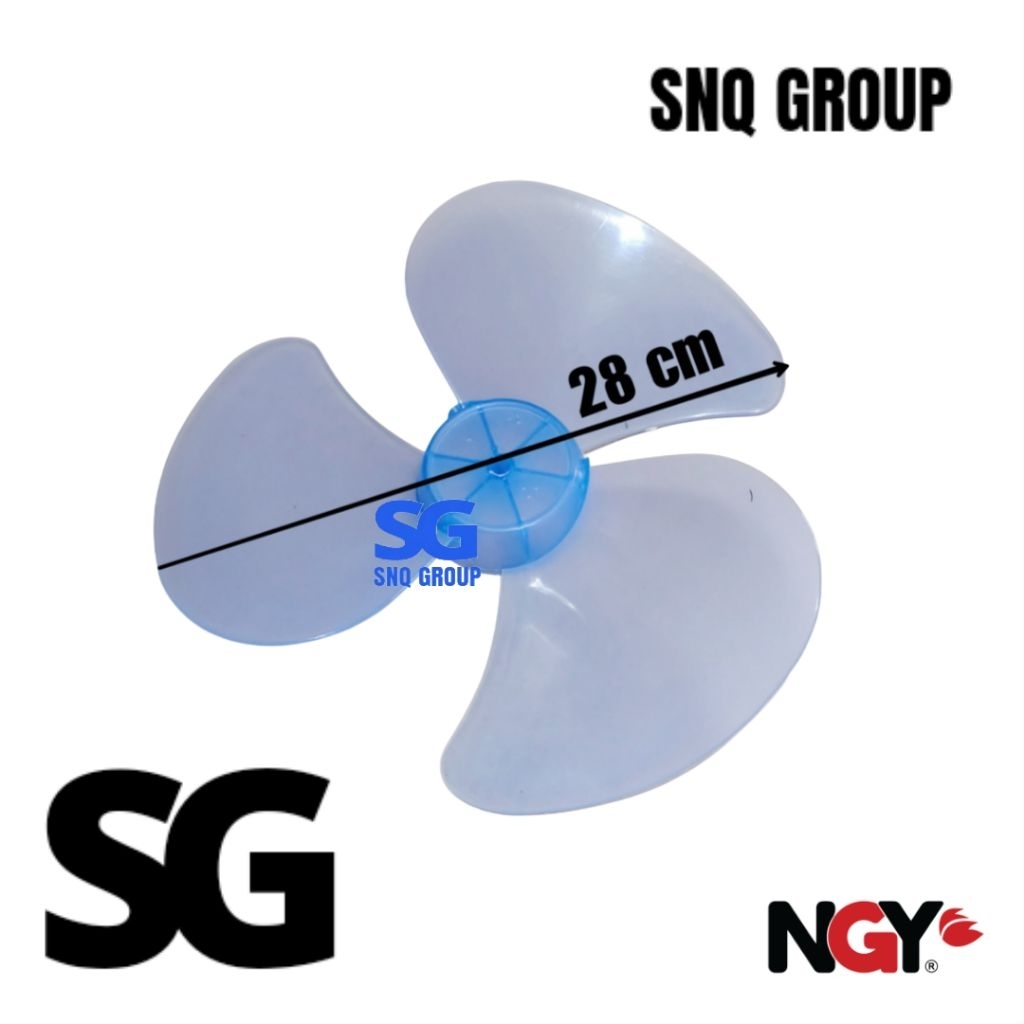 Daun kipas angin NGY 12 inch diameter +- 28 cm - Baling baling kipas angin NGY