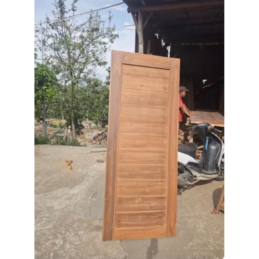 Pintu kayu jati dan ukuran kusen mengikuti