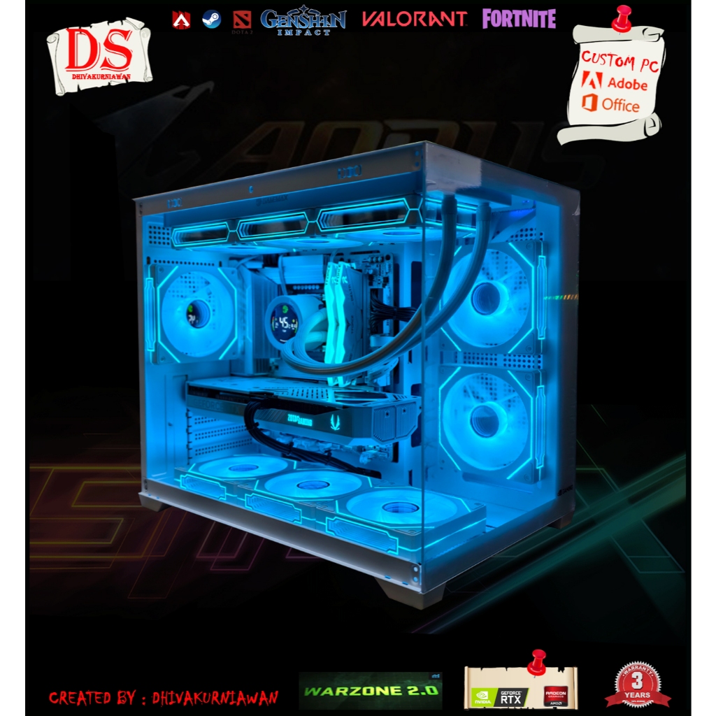 PC RAKITAN GAMING AMD RYZEN 7 8700F VGA RTX 5060 Ti 16GB