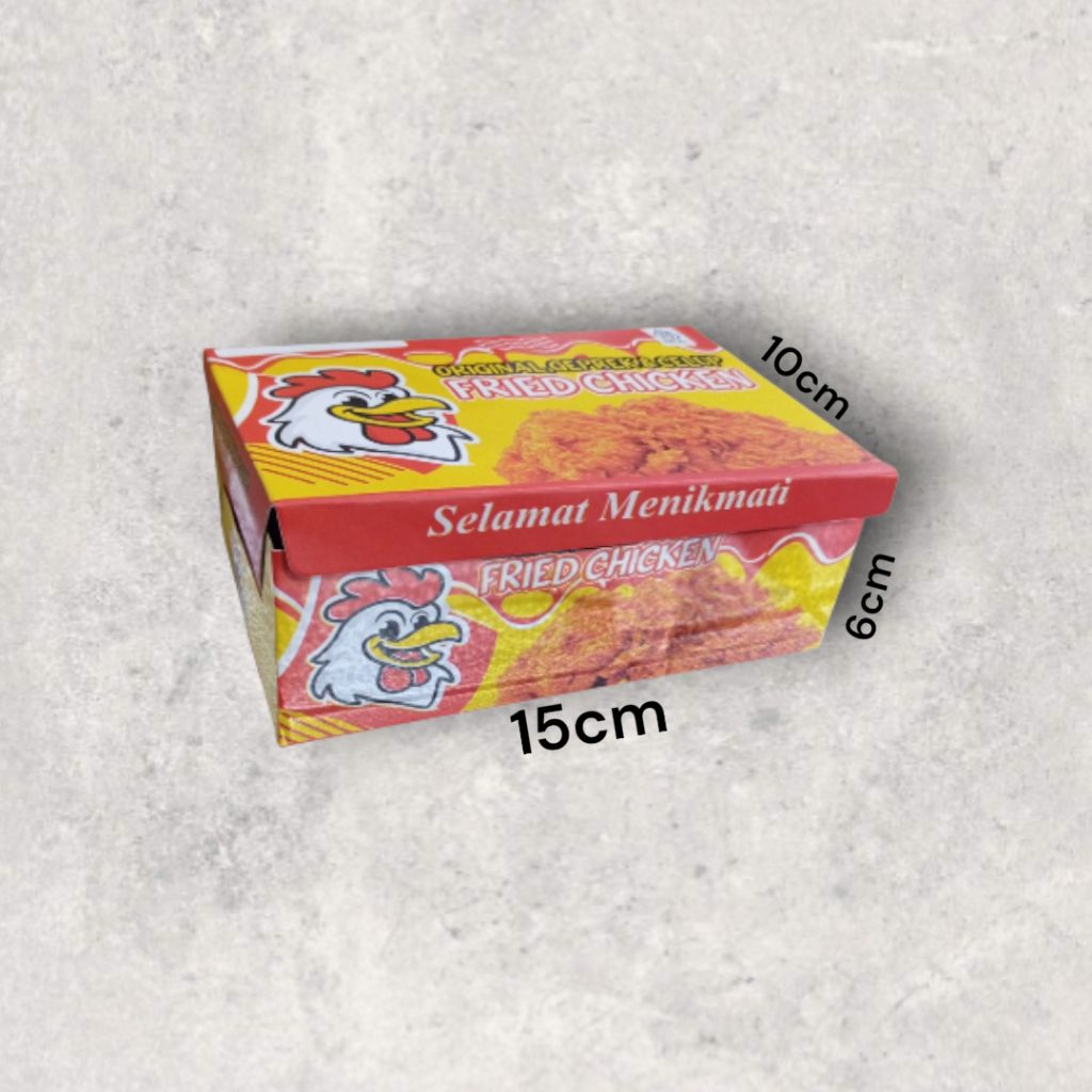 box fried chicken 100pcs / kardus geprek/ kardus chicken/ box ayam geprek