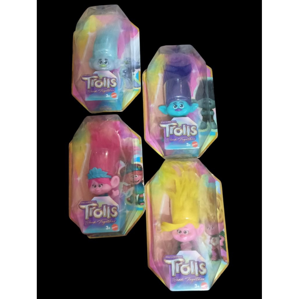 Trolls mini mainan action figure