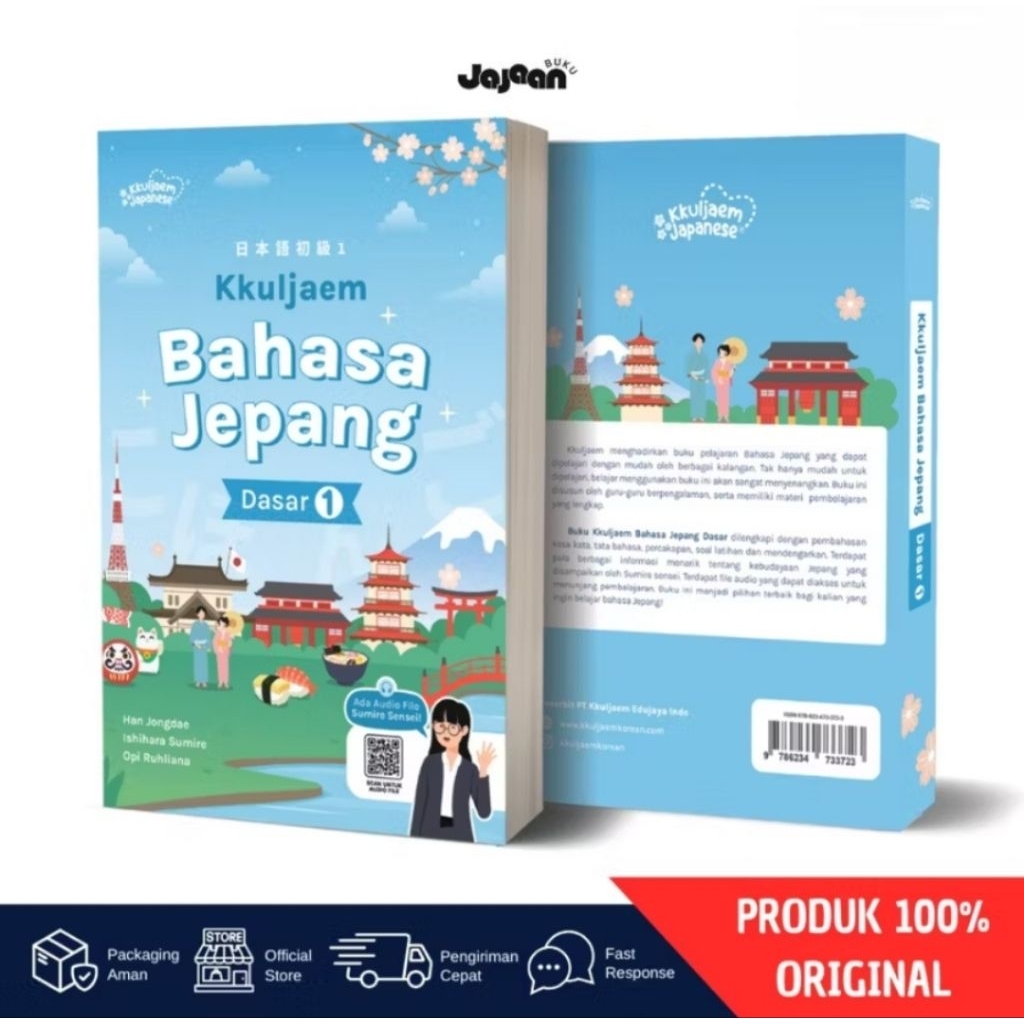 Buku Kkuljaem Bahasa Jepang Dasar 1 – Buku Belajar Bahasa Jepang Pemula