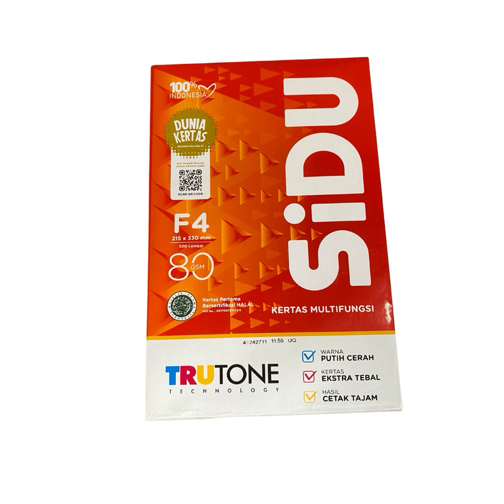 KERTAS F4 SIDU 80 GSM