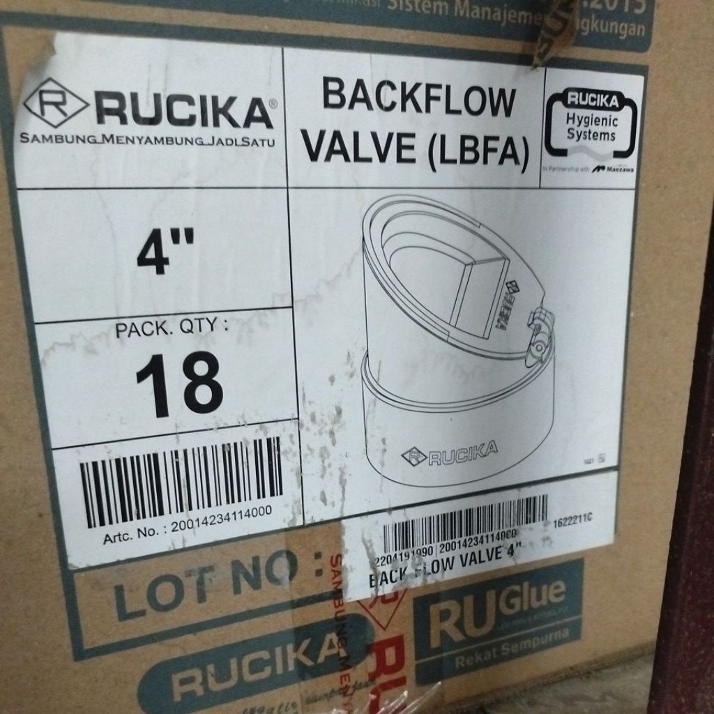 backflow rucika 4"