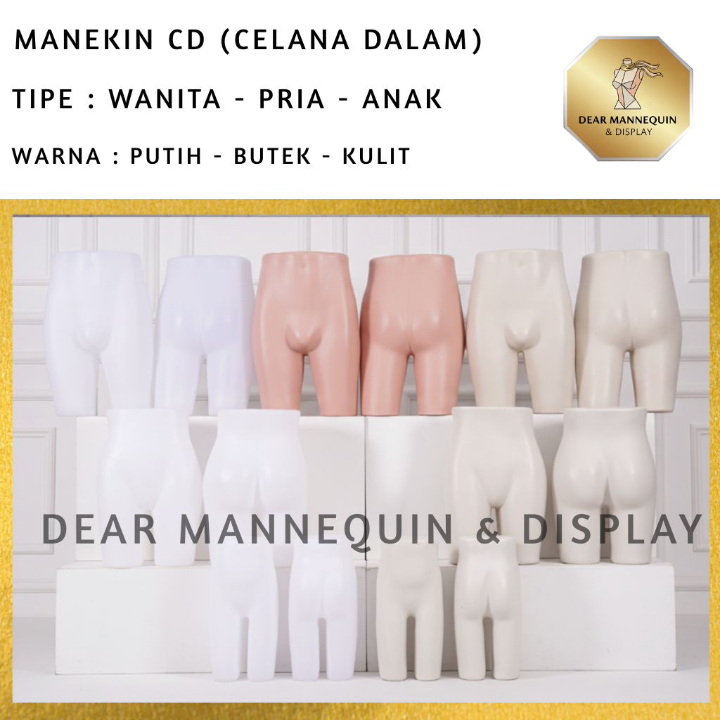 DMD - MANEKIN CD CELANA DALAM PRIA - WANITA - ANAK | PATUNG UNTUK CELANA DALAM - CELANA PENDEK