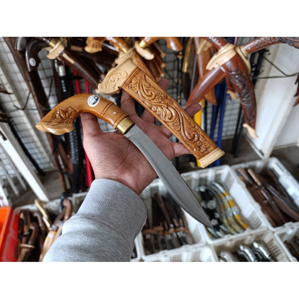 PISAU DAPUR KAWALI KAYU JATI FULL UKIR