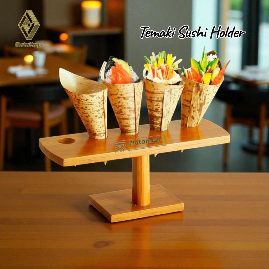 TH-02 Temaki sushi holder tempat sushi roll rak sushi cone es krim cone