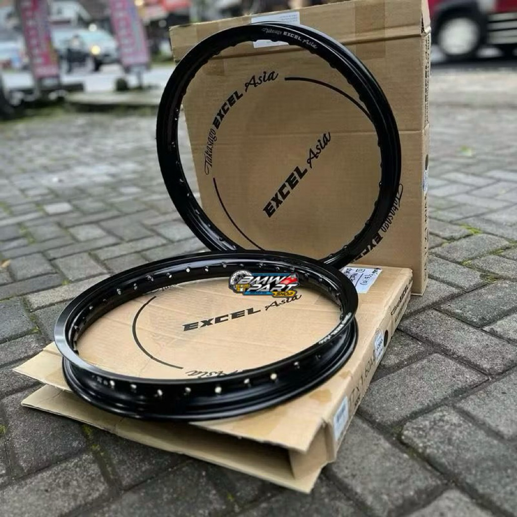 (1pcs) VELG TAKASAGO EXCEL ASIA HITAM GLOSSY R17 140/160/185 PELEK TK TAKASAGO EXCEL ASIA R17