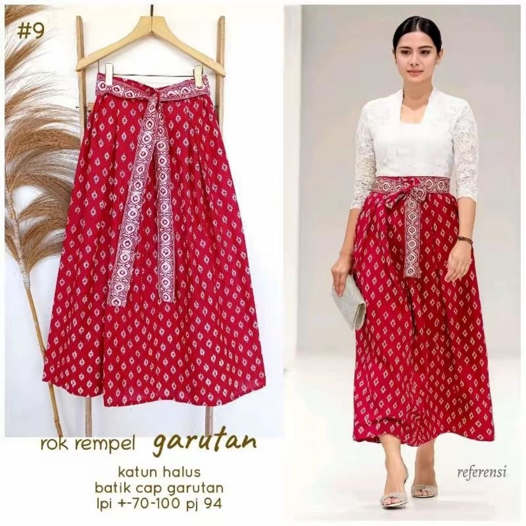 Rok Rempel Cap Garutan Rok Payung Rok Batik Modern