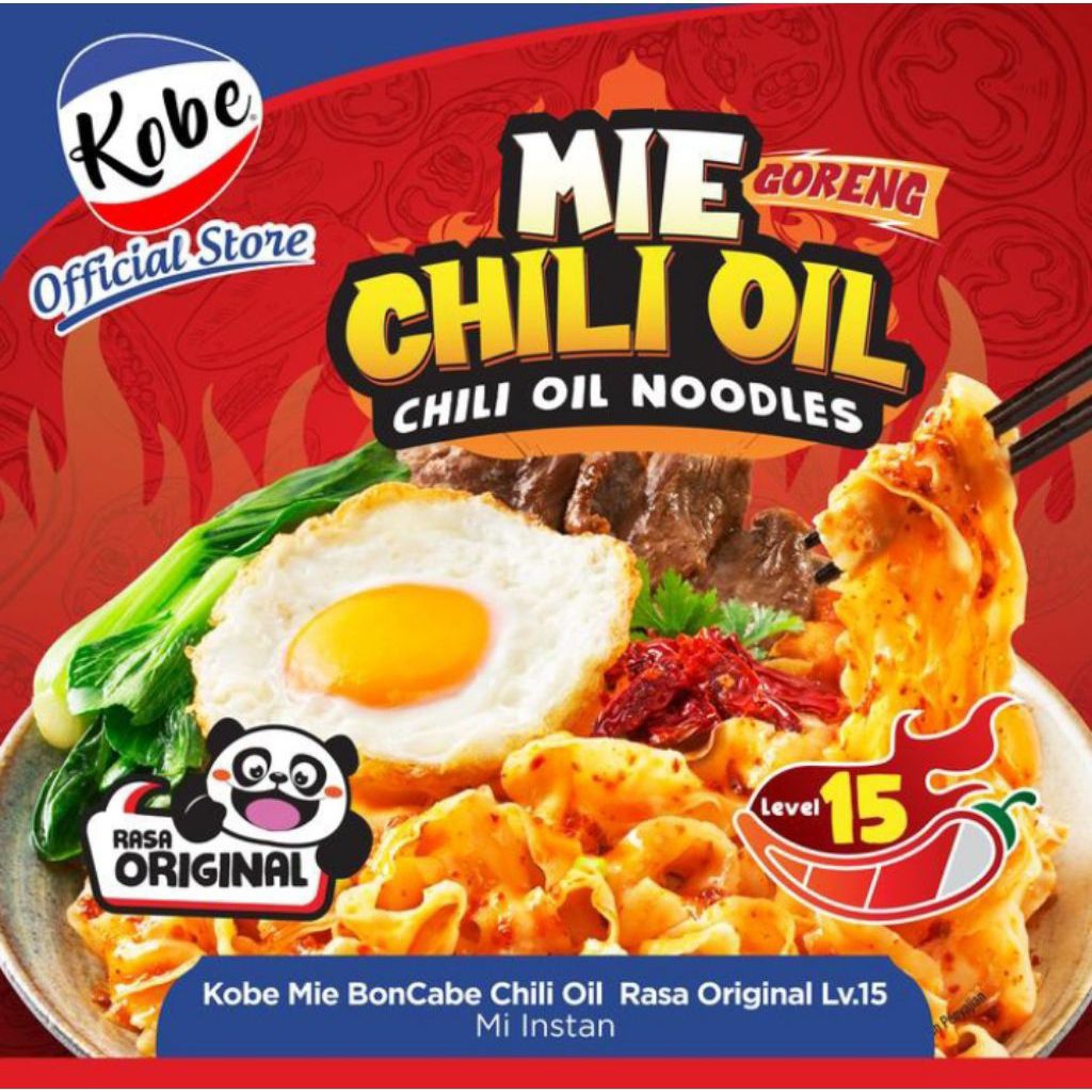 Mie goreng chili oil boncabe level 15