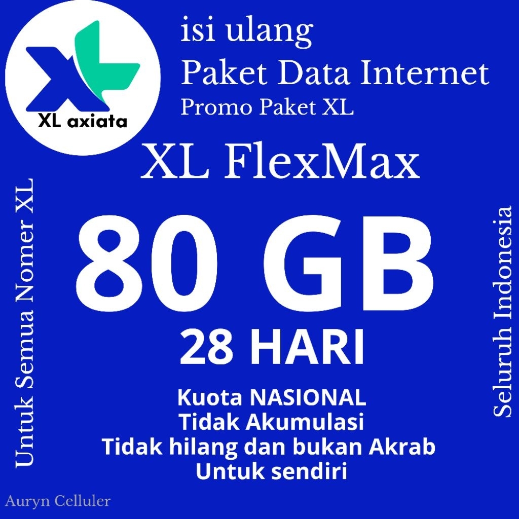 XL 80 Gb PAKET INTERNET/ KUOTA