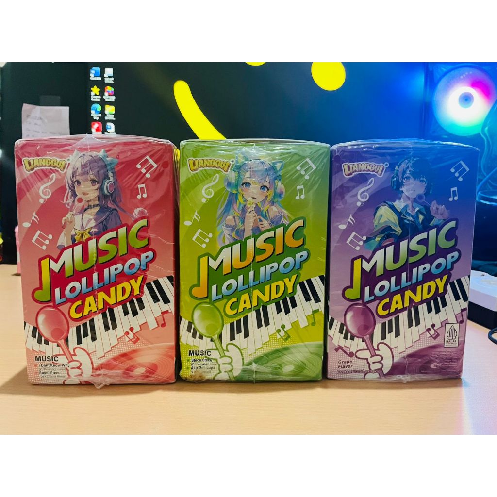 Permen Lolipop Musik - Music Lollipop Candy Lianggui
