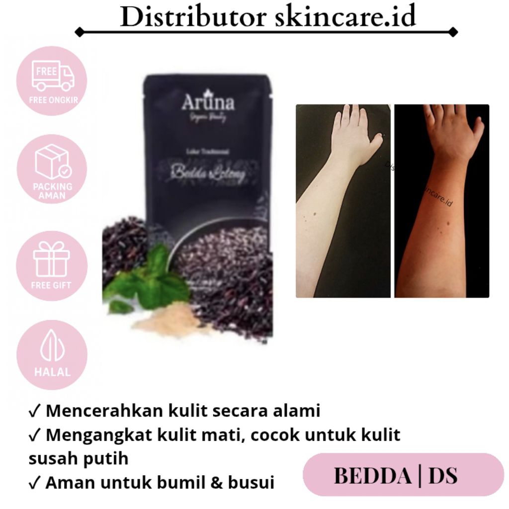 Lulur Pemutih Badan Bedda Lotong – 10X Lebih Cepat Memutihkan 3 Hari Permanen & Aman Bumil Busui – P