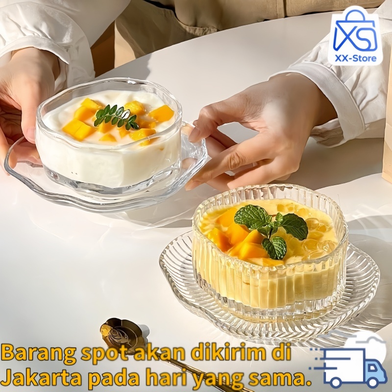 mangkok kecil Mangkok Kecil /Mangkok salad /Mangkok Bening/ Mangkok Kaca / Mangkok dessert